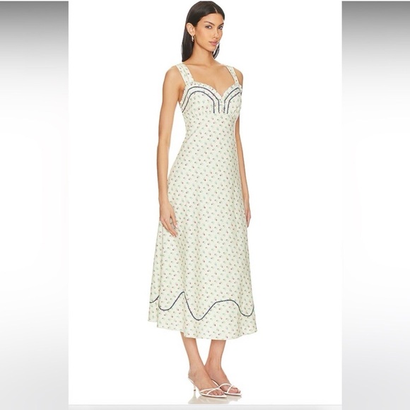 Free People Sweet Hearts Midi Dress, Medium, NWOT - Picture 3 of 8